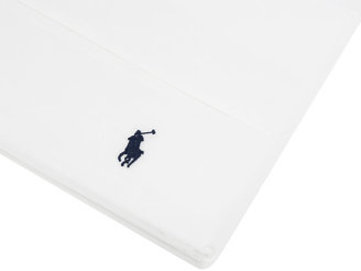 Ralph Lauren Home Polo Player Flat Sheet - White - Double
