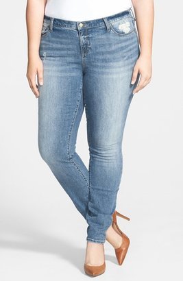 DKNY 'Soho' Stretch Skinny Crop Jeans (Rodeo) (Plus Size)