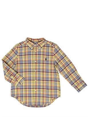 Ralph Lauren Childrenswear - Plaid Cotton Poplin Button Down Shirt