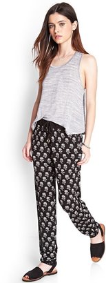 Forever 21 Flowy Floral Cuffed Trousers