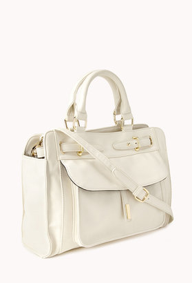 Forever 21 Signature Faux Leather Carryall