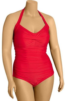 Old Navy Women's Plus Ruched Control Max Swimsuits