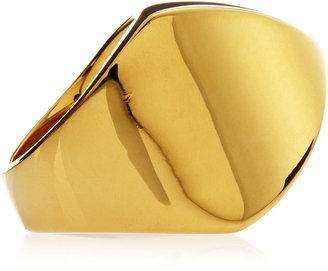 Noir Gold Dome Ring, Size 8
