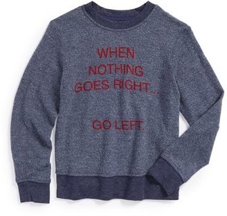 Joe's Jeans 'When Nothing Goes Right' Sweatshirt (Toddler Girls & Little Girls)