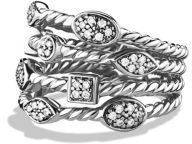 David Yurman Confetti Four-Row Ring with Diamonds