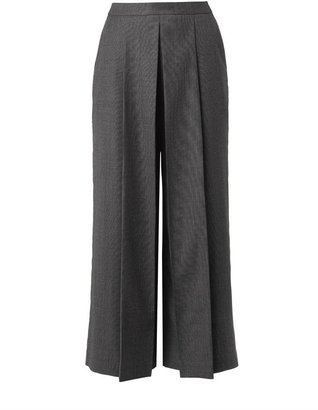 Alexander Wang Pleated-front cropped tailored trousers
