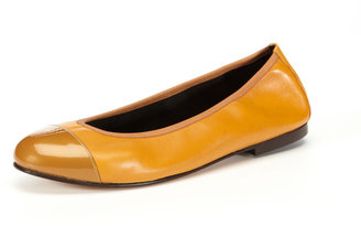 French Sole Rhyme Cap-Toe Ballet Flat