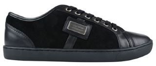 Dolce & Gabbana Suede Logo Plate Trainers