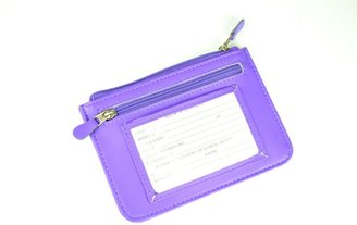 Royce Leather RFID Blocking 'Penelope' Slim City Wallet - purple