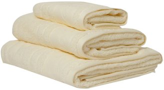 Dorma Scroll bordered Firenze bath sheet in cream