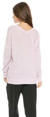 Vince Thermal Double V Sweater