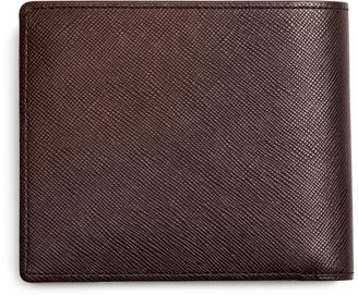 Brooks Brothers Saffiano Leather Euro Wallet