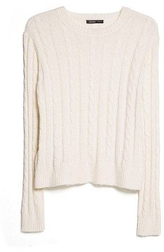 MANGO Cable knit alpaca-blend sweater