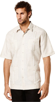 Cubavera Fancy Guayabera Linen-Blend Shirt