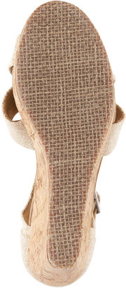 Toms Cork Wedge Sandal
