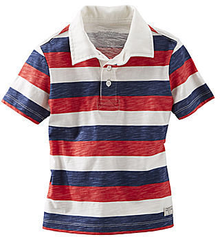 Osh Kosh Asstd National Brand OshKosh Bgosh Short-Sleeve Striped Polo Shirt - Boys 2t-4t
