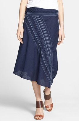 Eileen Fisher Asymmetric Organic Irish Linen A-Line Skirt