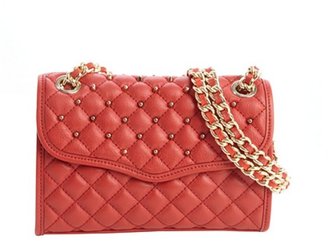 Rebecca Minkoff scarlet quilted leather studded detail 'Mini Affair' shoulder bag