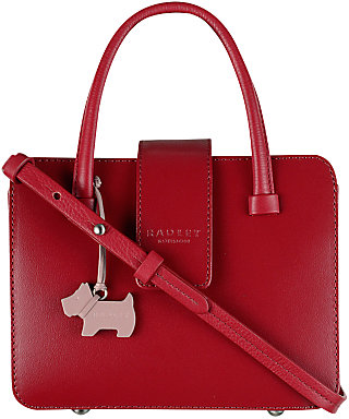 Radley Aldwych Mini Leather Grab Bag, Red