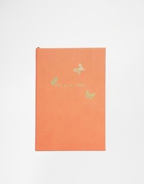 Sloane Stationery Social Butterfly A5 Desk Journals - Red