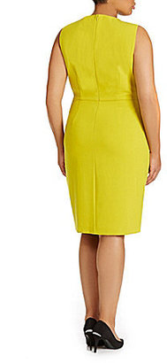 Calvin Klein Sleeveless Side-Ruched Dress