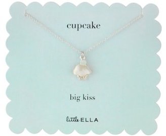 Little Ella Children's Mother of Pearl Cupcake Necklace LE592