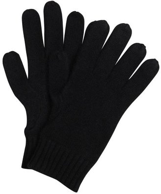 Harrison black cashmere fitted gloves