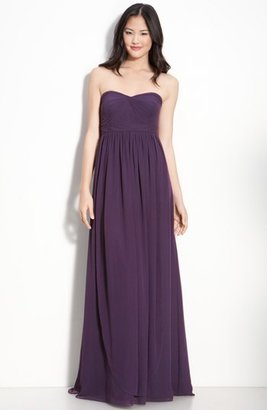 Jenny Yoo 'Aidan' Convertible Strapless Chiffon Gown (Regular & Plus Size)