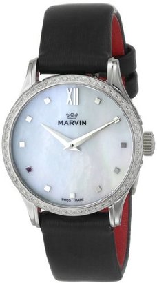 Marvin Women's M020.71.74.94 Malton Stainless Steel Watch with Black Band