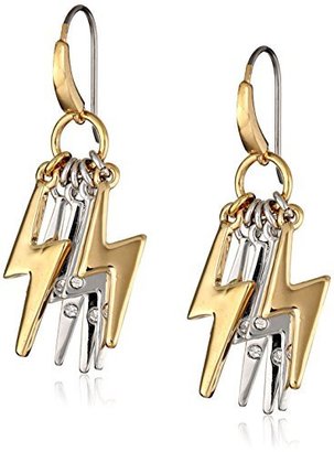 Marc by Marc Jacobs Gold-Tone and Silver-Tone Bolt Cluster Drop Earrings