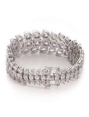 Fallon Jewelry Graduated Cluster Cuff Bracelet
