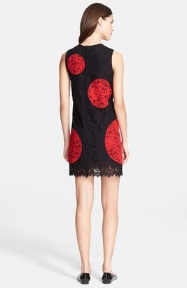 Dolce & Gabbana Polka Dot Lace Shift Dress