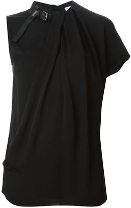 Vionnet buckled draped top