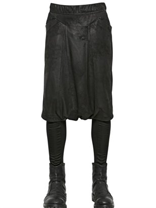 Julius Extra Low Crotch Leather Shorts