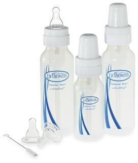 Green Baby Dr. Brown's® Standard Baby Bottle Starter Kit (3-Pack), BPA Free