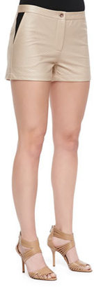 Waverly Grey Kim Contrast Jersey Shorts, Sand/Black