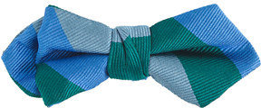 J.Crew Boys' silk bow tie in dark peri stripe