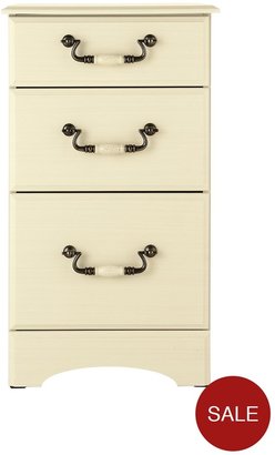 Consort Furniture Limited New Avanti Ready Assembled 3-Drawer Graduated Bedside Cabinet