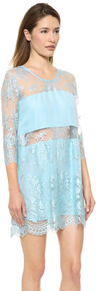 Michelle Mason Mini Lace Dress