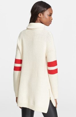 Zadig & Voltaire Zip Detail Turtleneck Sweater Dress