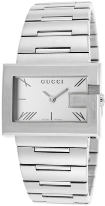 Gucci 100G Stainless Steel & Silver Dial Watch, 31mm
