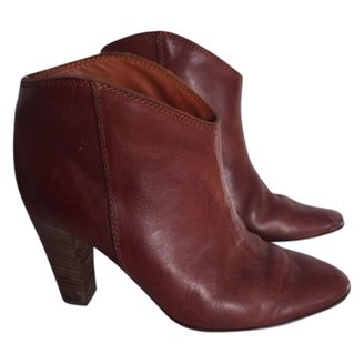 Isabel Marant Brown Leather Ankle boots
