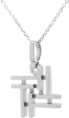 India Hicks Silver Love Letters Necklace - T