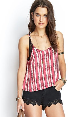 Forever 21 Painted Stripe Cami
