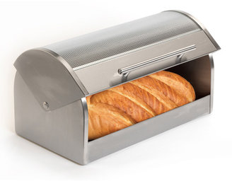 Oggi Stainless Steel Glass Roll Top Bread Box