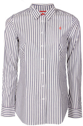 Joules Striped Contrast Under Collar Shirt
