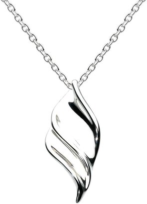 Kit Heath Sterling silver petite twisted scoop necklace 18