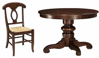 Pottery Barn Tivoli Extending Pedestal Table & Napoleon Chair 5-Piece Dining Set