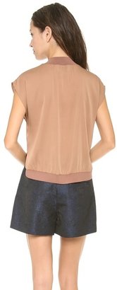3.1 Phillip Lim Shell Top with Ribbed Edges
