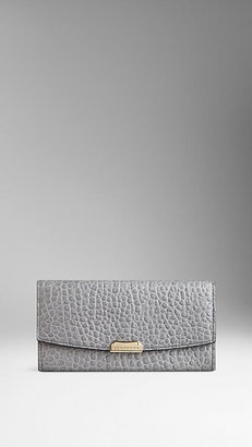 Burberry Signature Grain Leather Continental Wallet